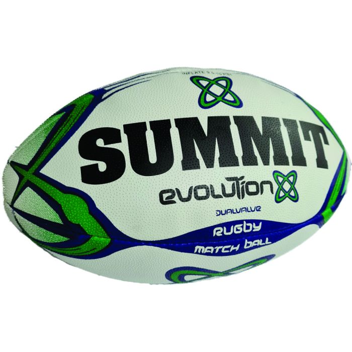 Summit Evolution Dual Valve Rugby Ball - Size 5